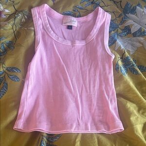 Universal Thread Pink Ribbed Tank Top